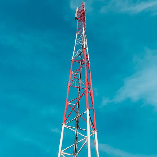 Three-Legged Tubular Communication Tower