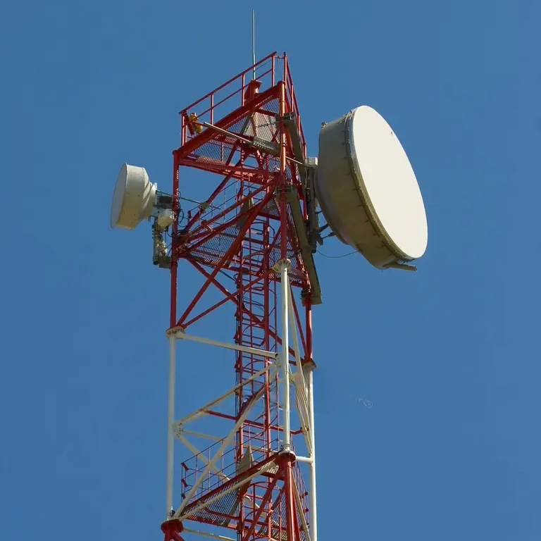 Three-Legged Tubular Communication Tower