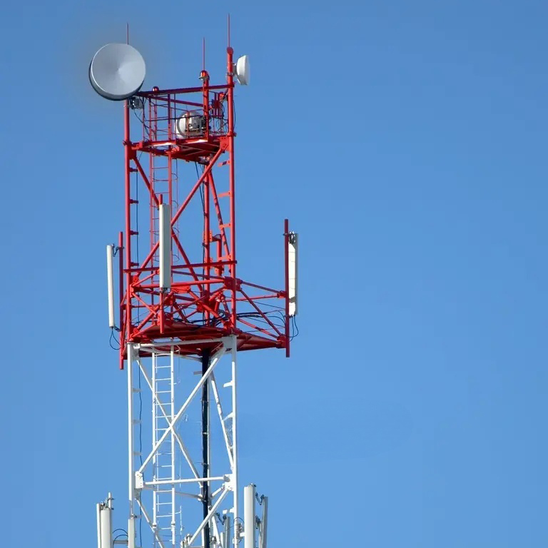 Three-Legged Tubular Communication Tower