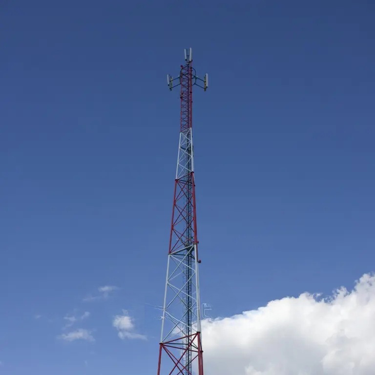 Three-Legged Tubular Communication Tower